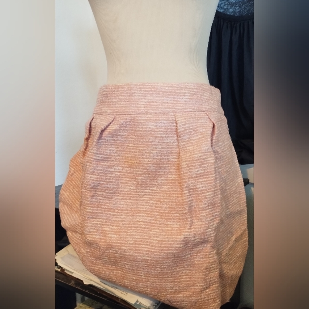 Zara Pink And White Skirt